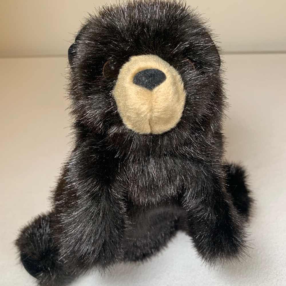 Folkmanis Baby Brown Bear hand puppet 8” EUC plush stuffed animal Creative play